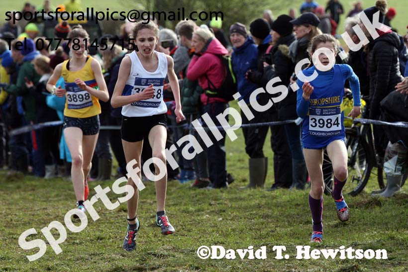 Girls under-15s 2019 British Athletics Inter Counties Cross Country, Prestwood Hall, Loughborough. Photo:  David T. Hewitson/Sports for All Pics